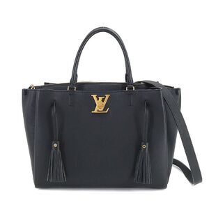 Louis Vuitton LockMe 2 Shoulder Bag Leather Noir